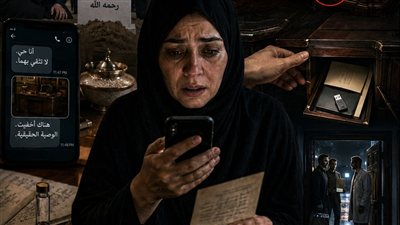 مع سقوط آخر حفنة تراب فوق قبر زوجي